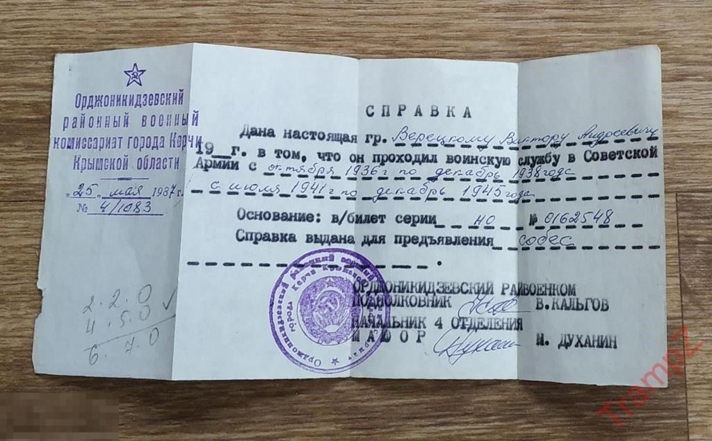 Справка о прохождении военной службы - Если вы уже служили в другой армии, необходимо предоставить справку о прохождении службы или документы об увольнении. Это могут быть сертификаты или документы, подтверждающие прохождение военной службы в Украине или другой стране.