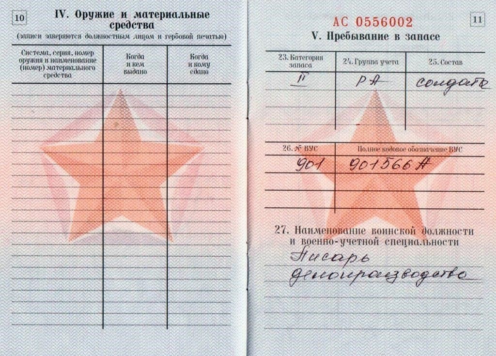 Чтобы найти код военной специальности в удостоверении личности, найдите раздел, содержащий ваши личные данные. В большинстве случаев он будет указан в специальном поле для вашей военной специальности или служебной обязанности. Обозначение вашей роли обычно представляет собой ряд цифр и букв, которые определяют как тип службы, так и вашу техническую специализацию в вооруженных силах.