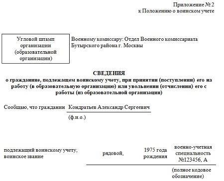 Как получить справку о воинском учете для поступления на работу