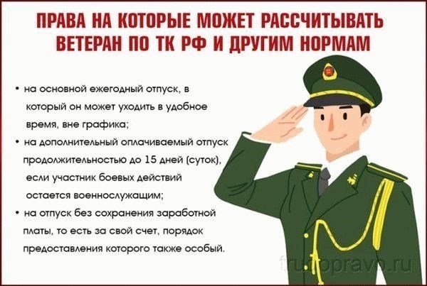 Как статус ветерана боевых действий влияет на право на отпуск по федеральному законуЕсли вы являетесь ветераном боевых действий, закон может предоставить вам определенные гарантии в отношении вашего свободного от работы времени. Ваша служба, особенно в боевых действиях, может дать вам право на отпуск, не сталкиваясь с неблагоприятными действиями со стороны работодателя. Однако право на эту привилегию зависит от ряда факторов, предусмотренных федеральным законодательством и конкретной политикой вашего работодателя.