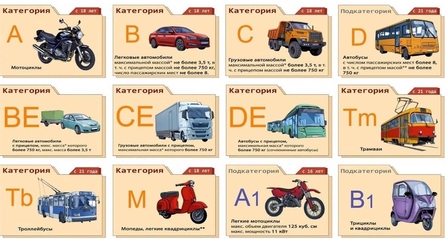 Категории вождения: Кандидаты должны обладать действующими водительскими правами одной или нескольких категорий, как правило, включающих тяжелые транспортные средства (категория C) и военные транспортные средства.