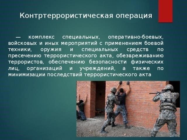 Контртеррористические операции: Определение и цель
