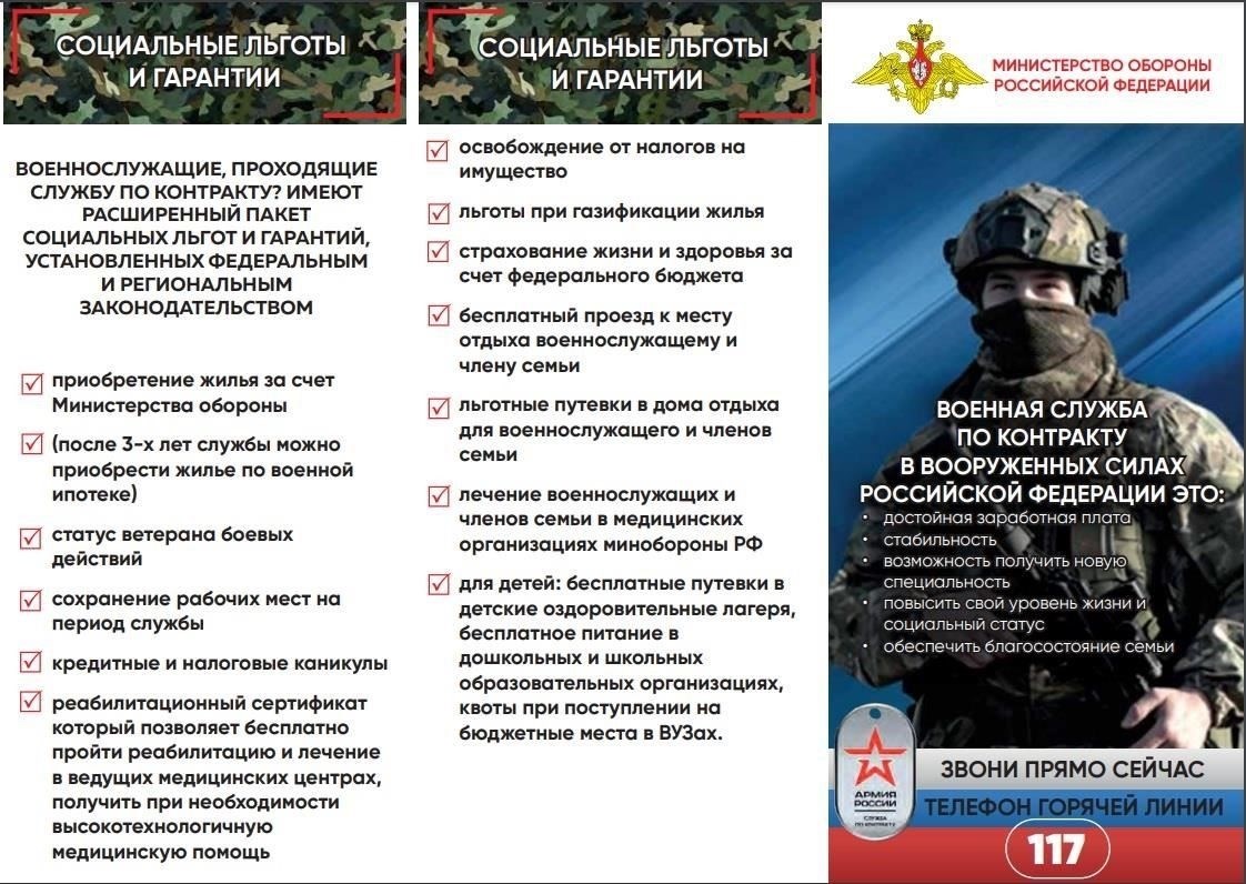 Льготы и компенсации на военной службе по контракту