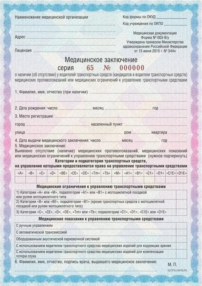 Каковы обязательные условия прохождения водительского медицинского освидетельствования?