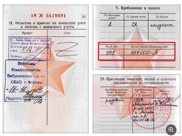 Определение гражданской специальности автора для постановки на воинский учет