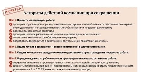 Прежде чем приступить к сокращению штата, важно соблюсти определенные процедуры, чтобы обеспечить соответствие требованиям и снизить риски. Ниже перечислены необходимые действия, которые следует предпринять, прежде чем приступить к увольнению работника: