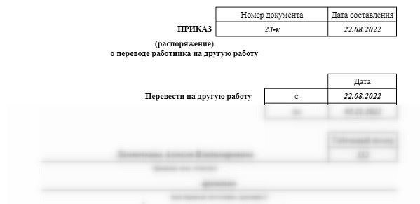 Приказ о делегировании обязанностей на время отпуска директора