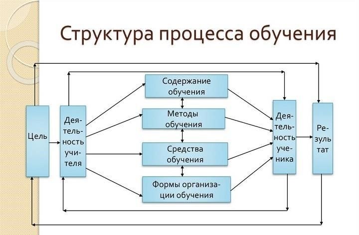 Процесс обучения включает в себя: